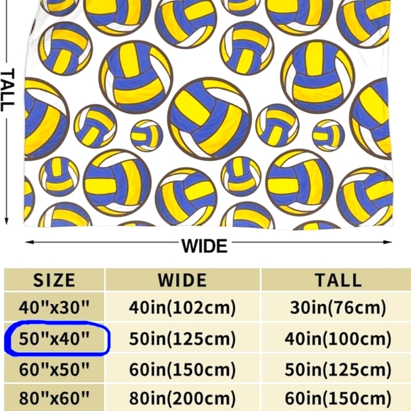 Ngzhyad Volleyball Blanket - 50"x40" - Picture 3 of 4